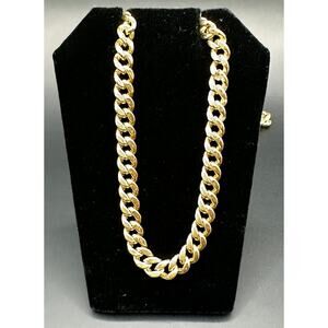 10K Yellow Gold Cuban Style Necklace 22" 19.7 Gr